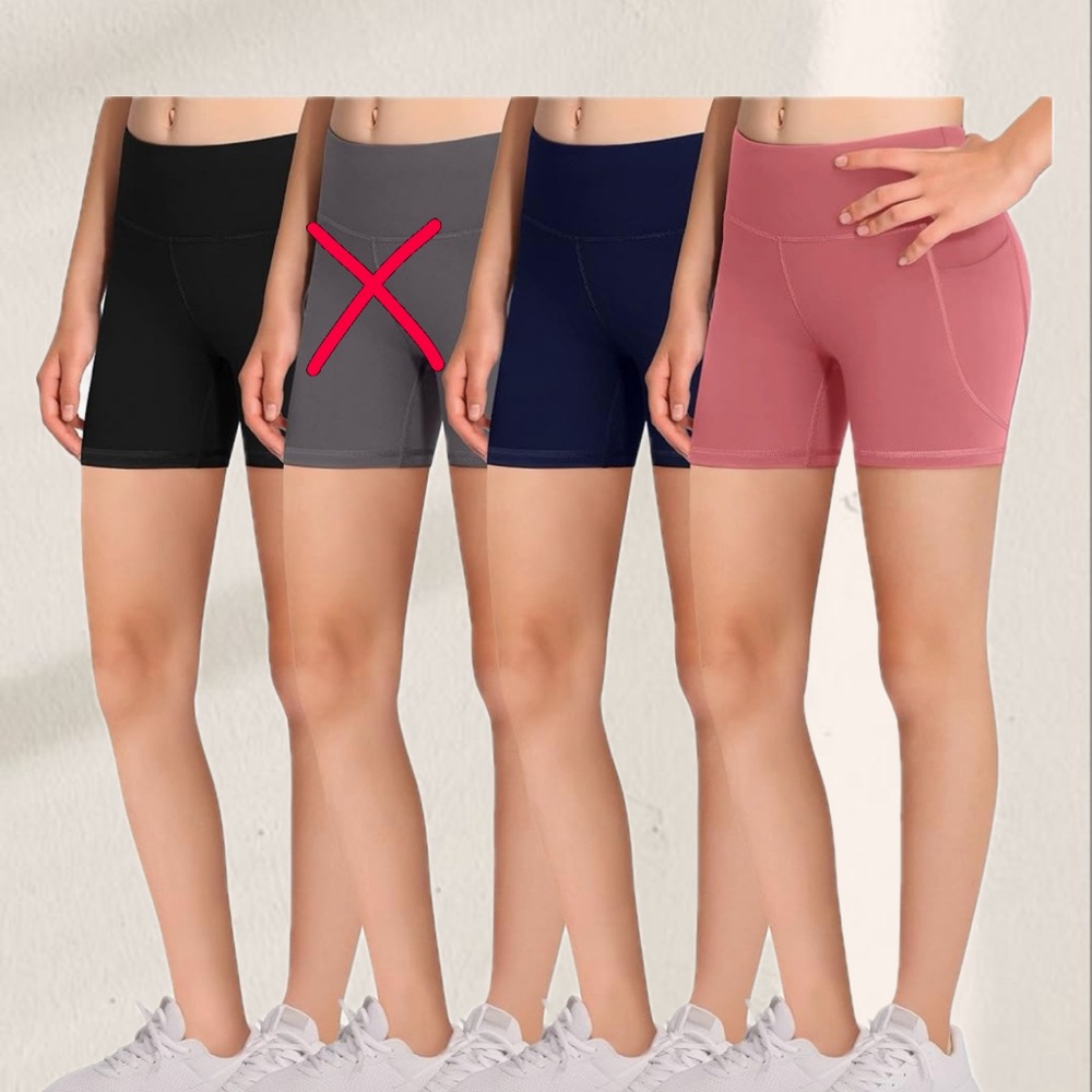 Girls' Athletic 3 Biker Shorts with Pockets - Dance Yoga size L - 10-11 years